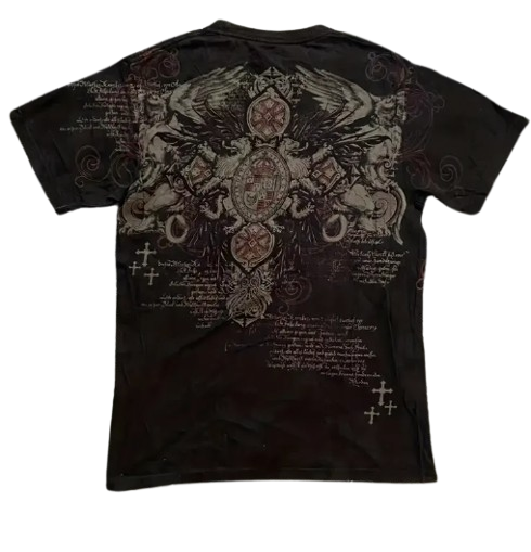 Women's Y2K Graphic Black Tee