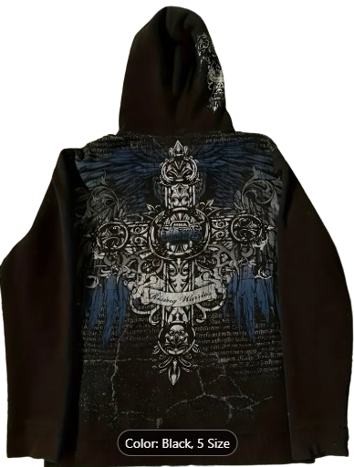 Men's Y2K Hoodie Zip Up