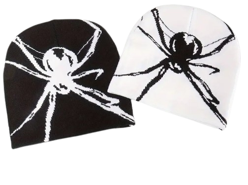 Black Or White Spider Beanie